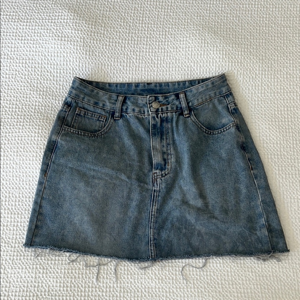 Denim Mini Skirt